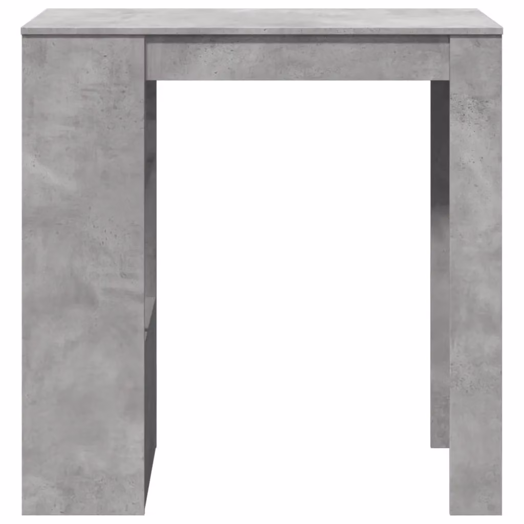 Berkfield Home Bar Table with Racks in Concrete Grey, W/D/H: 102 x 50 x 103.5 cm – 3