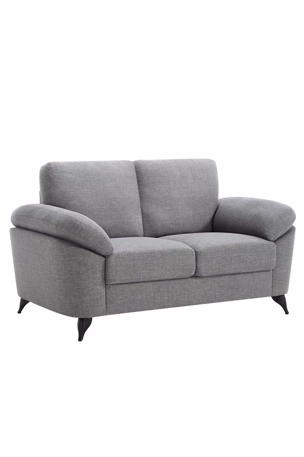 More4Homes Malmo Scandi Style Fabric 1+2 Seater Sofa Set in Grey – 2