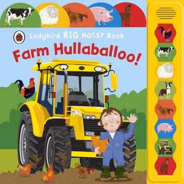 Justine Smith Farm Hullabaloo Ladybird Big Noisy Board Book in Multicolour