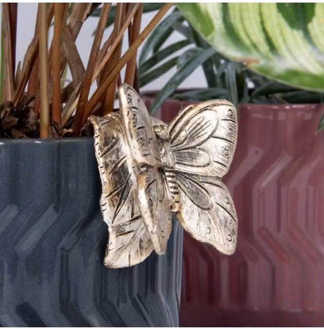 KDMD Plant Pot Pals Butterfly 2 Pack in Bronze – 1