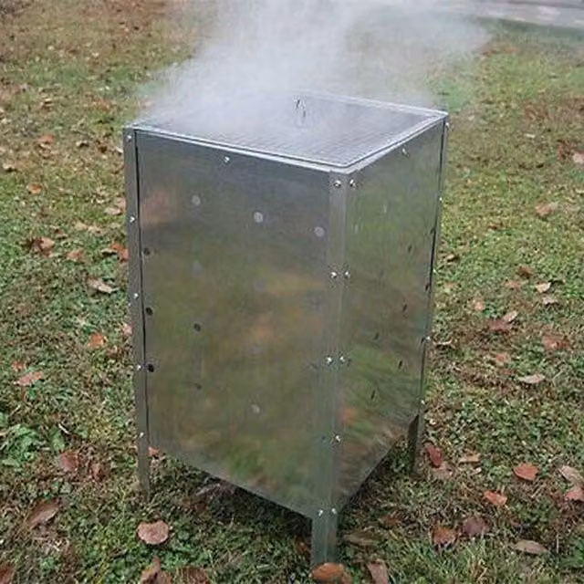 Garden Mile 90L Silver Galvanised Steel Garden Incinerator
