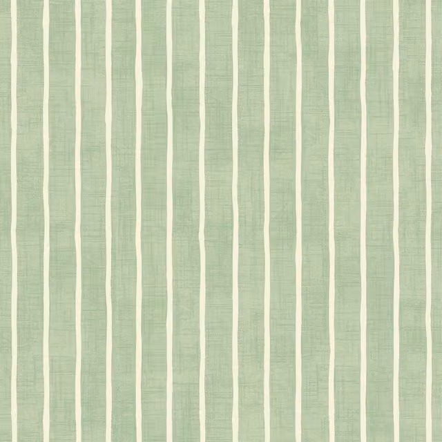 iLiv Pencil Stripe Fabric in Lemongrass Green