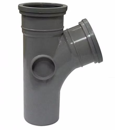 FloPlast 110mm Soil Ring Seal 112.5 Degree Branch, Grey