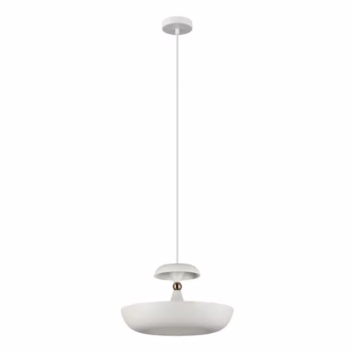 Netlighting Marina Modern White Pendant Ceiling Light with E27 Socket