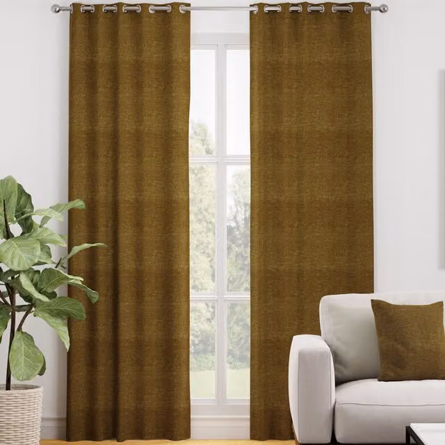 Terrys Luxuria Made to Measure Blackout Fabric Curtain Panel in Gold