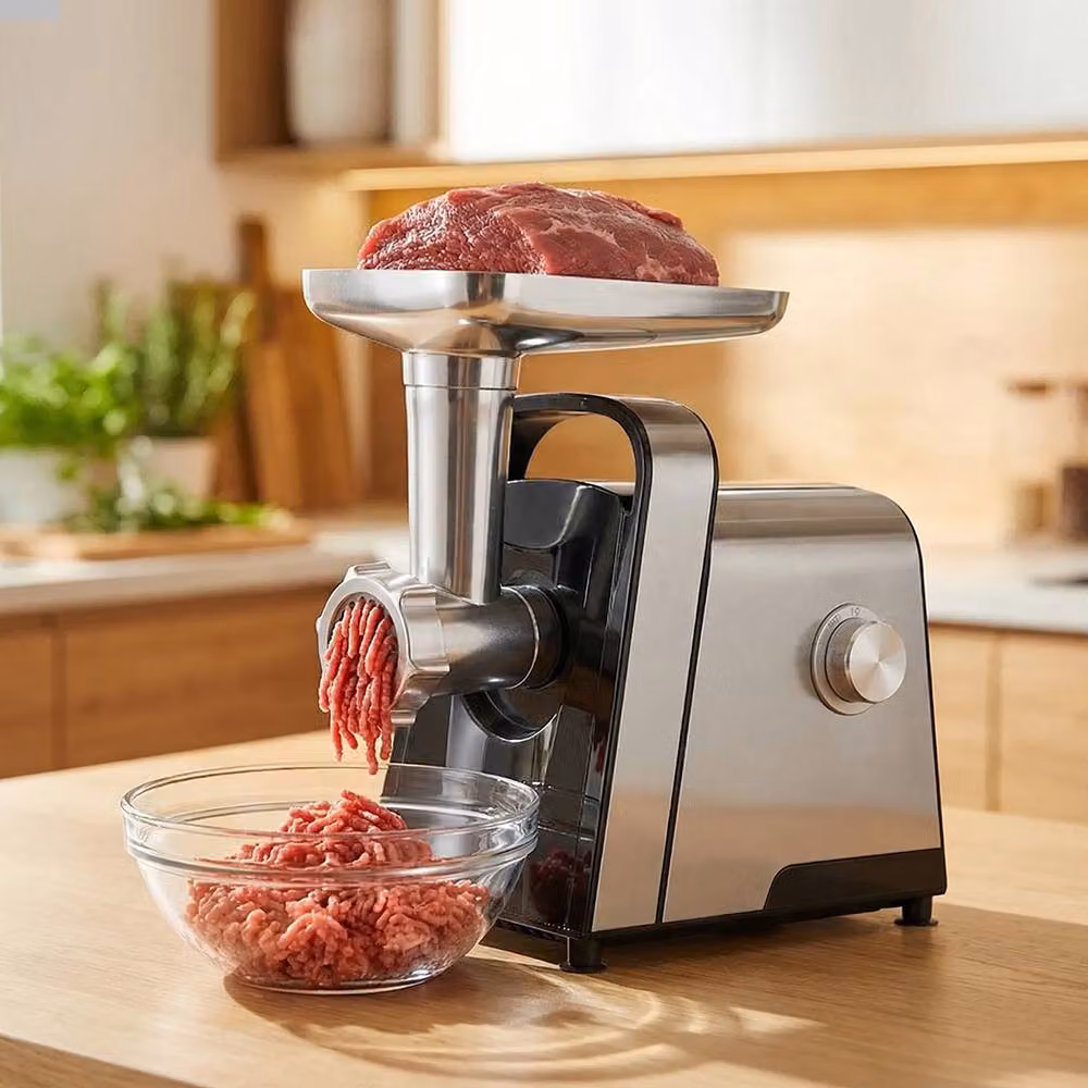 Spector 2500W 3-in-1 Electric Meat Grinder and Sausage Stuffer in Black and Silver – 9
