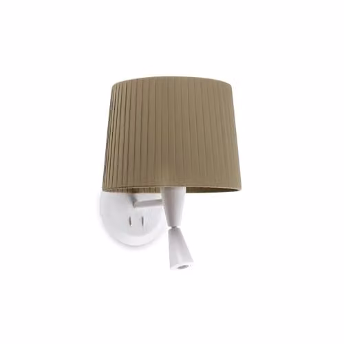Faro Barcelona Samba Wall Reading Light in White and Green with E27 Bulb Holder – 1