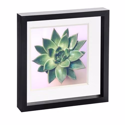Nicola Spring Square 3D Box Photo Frame in Black or White