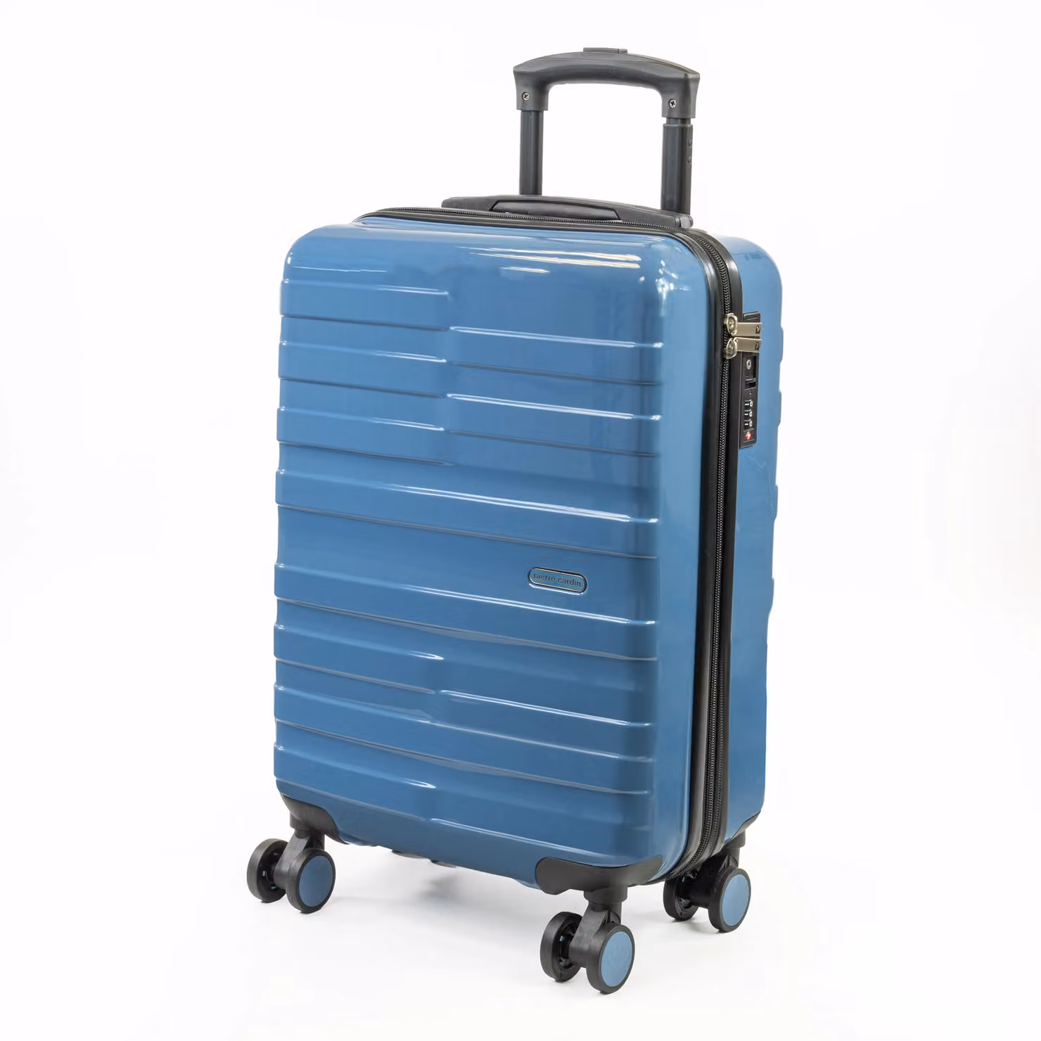 Pierre Cardin Provence Lightweight Hardshell Suitcase with 8 Wheels and TSA Locks, Blue, Medium, H 65.5 x W 44.0 x D 26.0 cm – 7