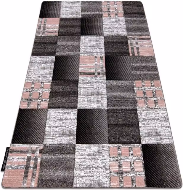RugsX Alter Geometric Grey Rectangular Rug, W: 80 cm, L: 150 cm – 1