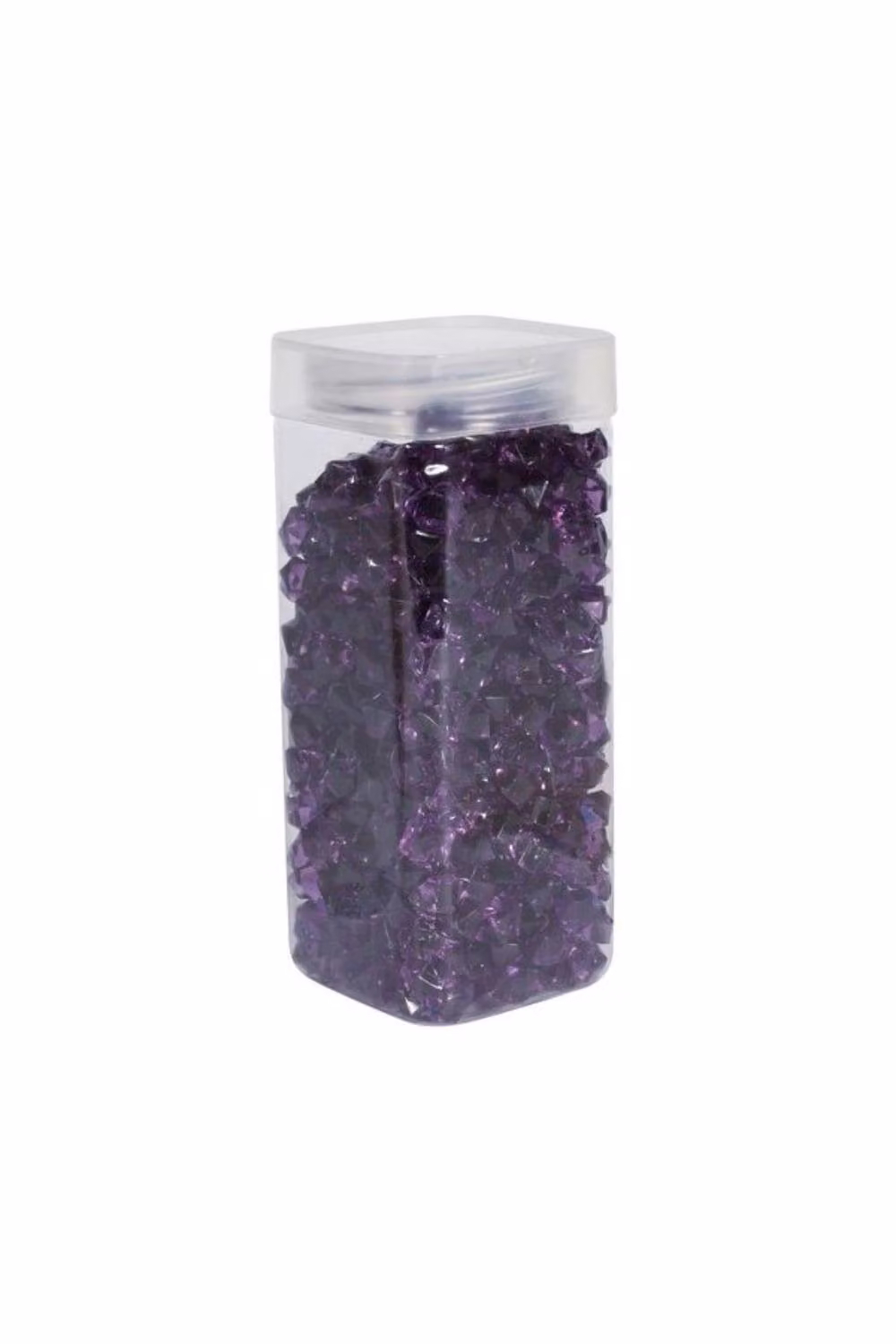KDMD Purple Acrylic Stones in Square Jars, 2 Pack, 320g per Jar – 2