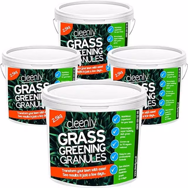 Cleenly's Grass Greening Granules Lawn Fertiliser and Plant Tonic, Green, 10 l