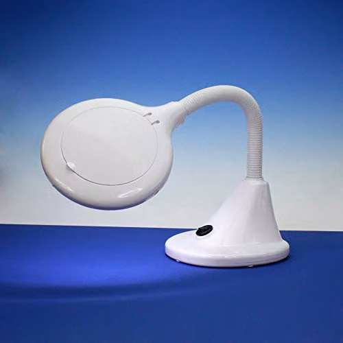 Lightcraft White LED Magnifier Table Lamp – 2