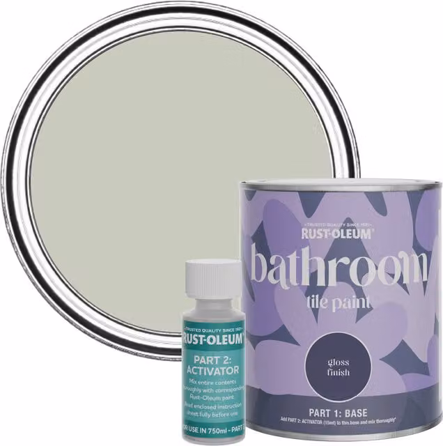 Rust-Oleum Bathroom Tile Paint in Aloe Green Gloss Finish, 0.75 l