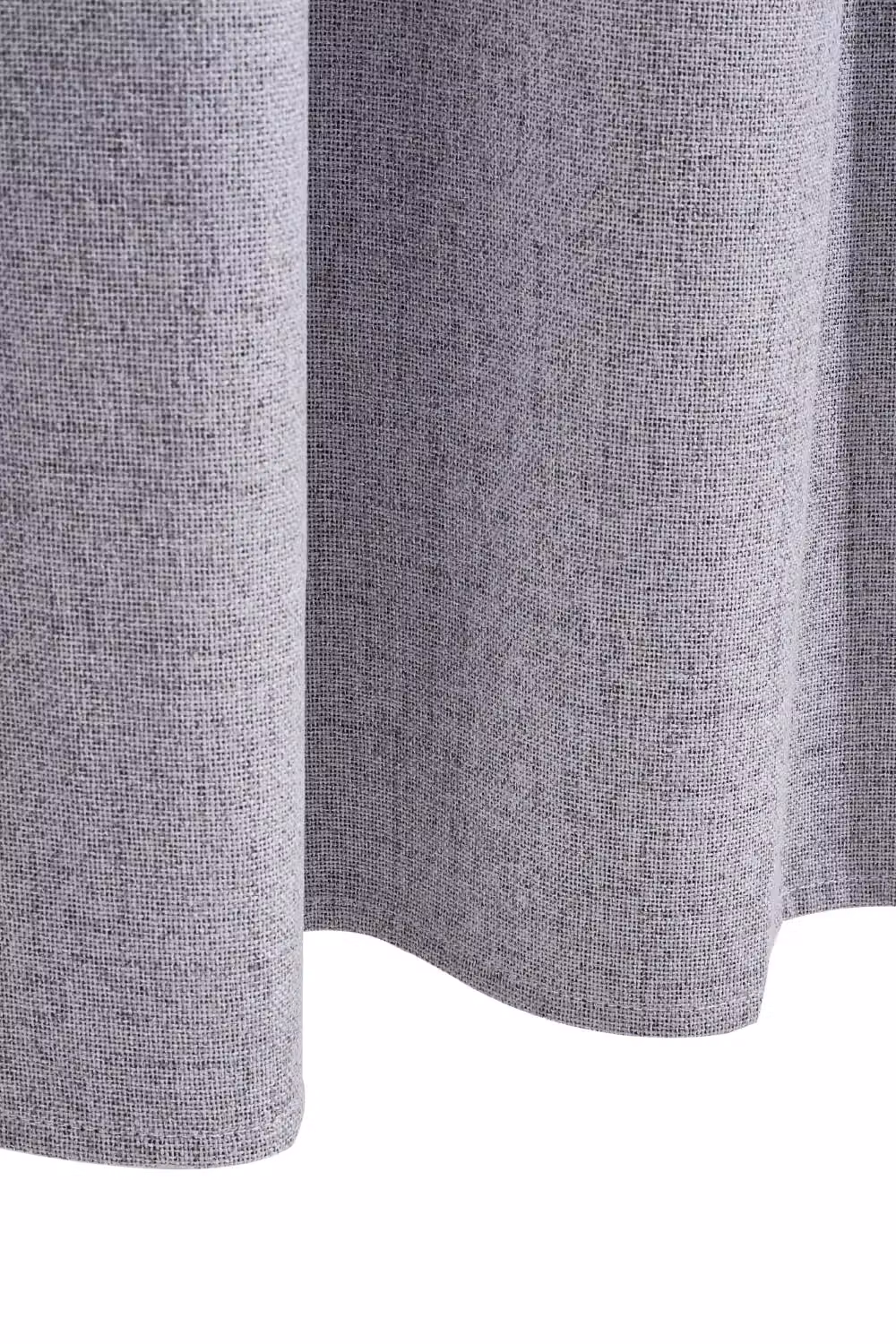 Living and Home Grey Faux Linen Blackout Curtains, 2 Panels, W: 168 cm, H: 229 cm – 4