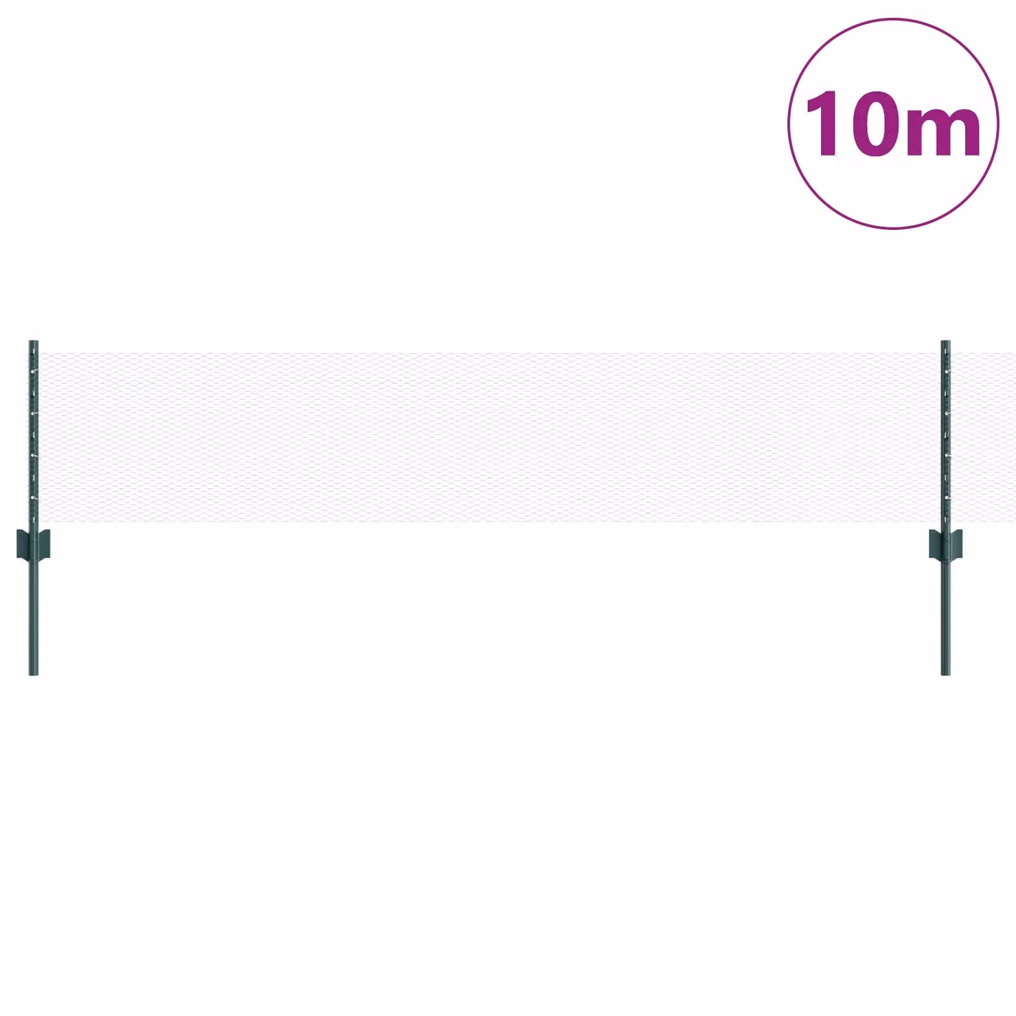 Berkfield Home Green Steel U-Channel Fence Posts, 5 Pack, Height: 40 cm – 2