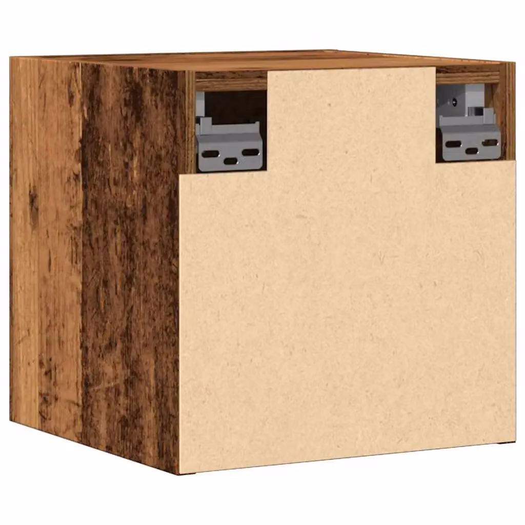 Berkfield Home Wall Mounted TV Cabinet, 2 Piece Set, Brown, W/D/H: 30.5 x 30 x 30 cm – 5