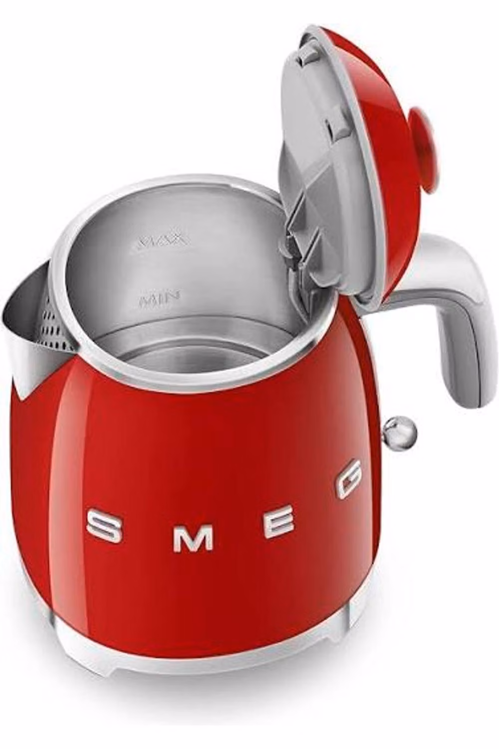 Smeg KLF05 Retro 50s Style Small Mini Kettle, 0.8l, Red – 2