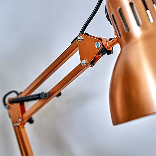 ValueLights Monda Retro Adjustable Copper Metal Table Lamp – 2