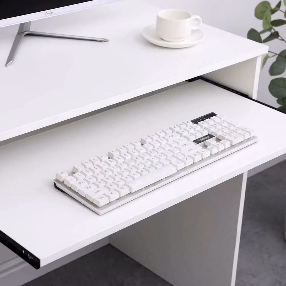 NESTLUNE Newport White Computer Desk W/D/H: 100 x 15 x 80 cm – 3