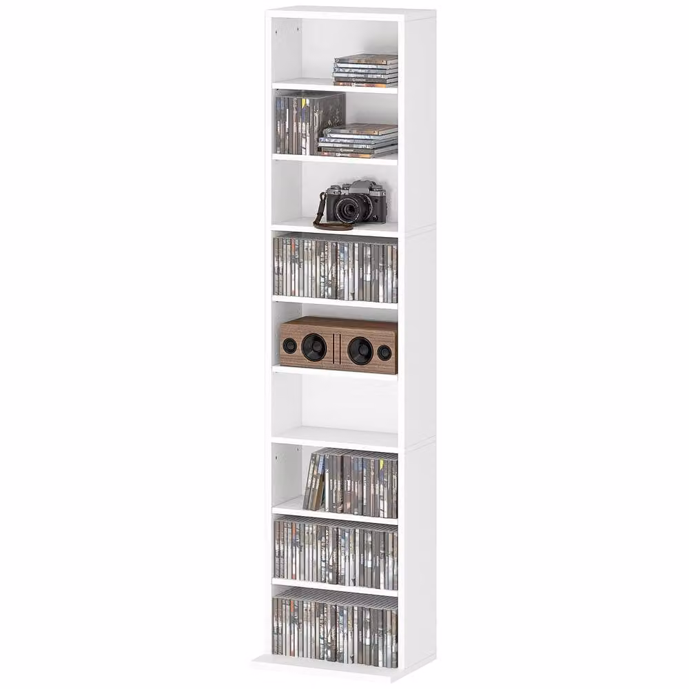 Rolipo 260 CD Narrow Media Storage Unit in Matt White – 2