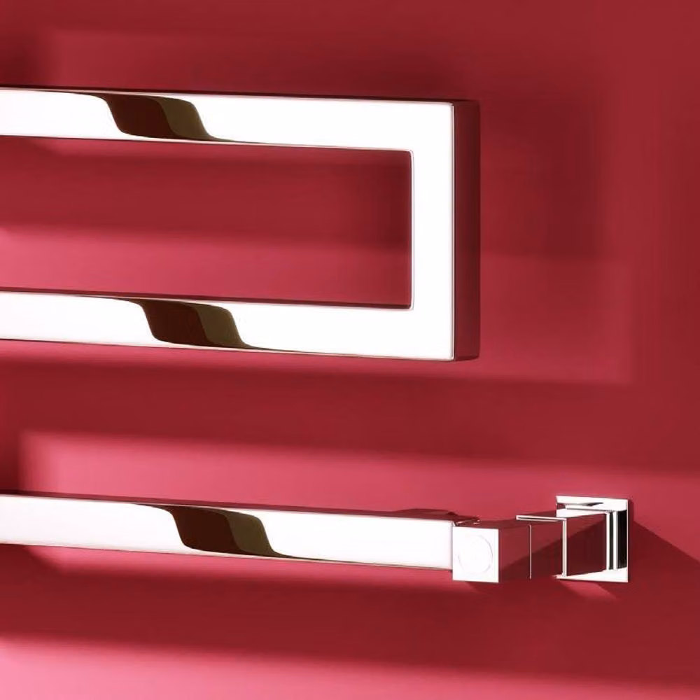 Bathroom Kingdom Serpe Chrome Designer Heated Towel Rail, Silver, W: 50 cm, H: 75 cm – 2