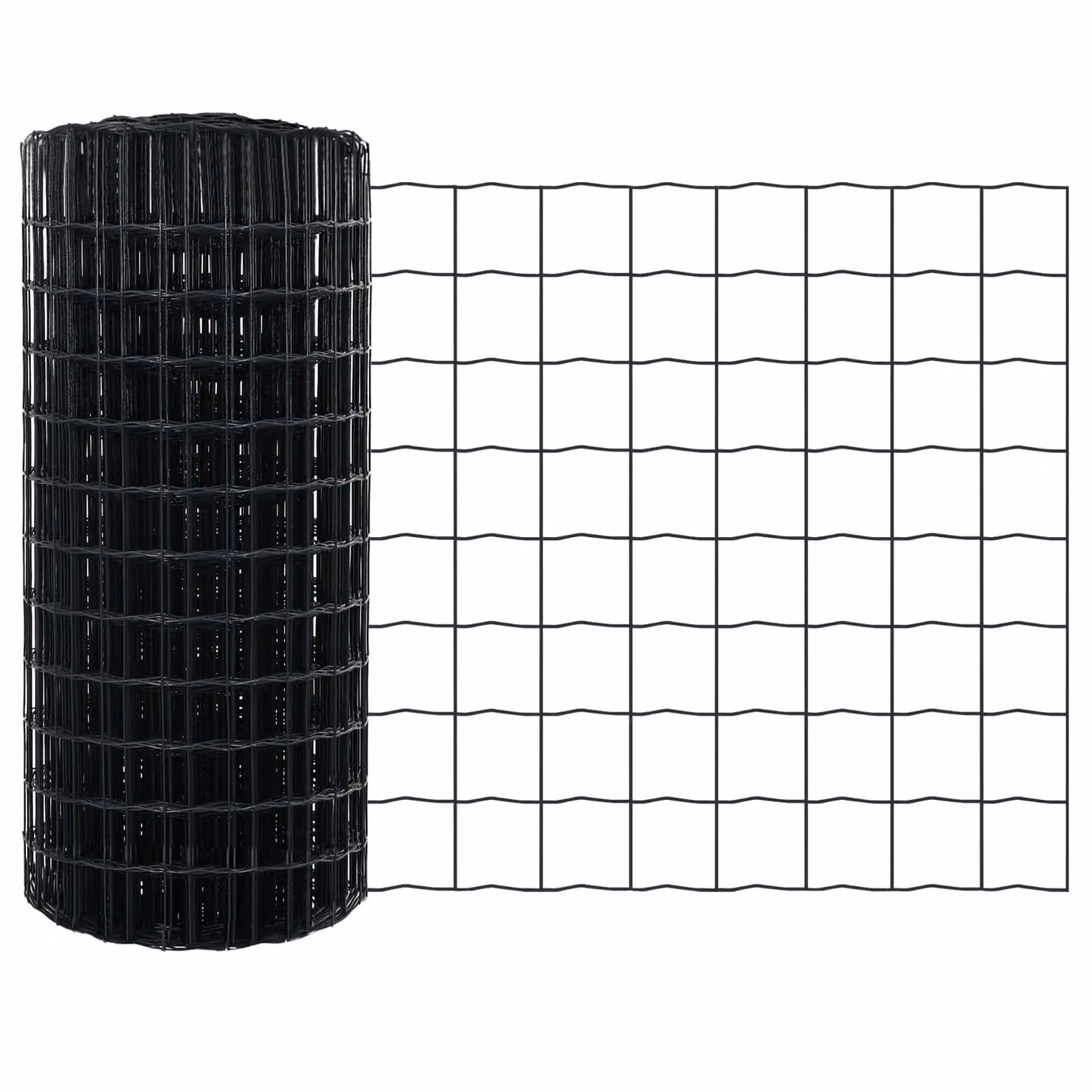 Berkfield Large Rectangular Garden Fence Set of 2 in Grey Powder-Coated Steel – 3