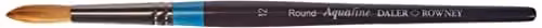 Daler-Rowney Aquafine Round Watercolour Brush with Soft Synthetic Hair and Short Handle, Size 12, Multicolour – 1