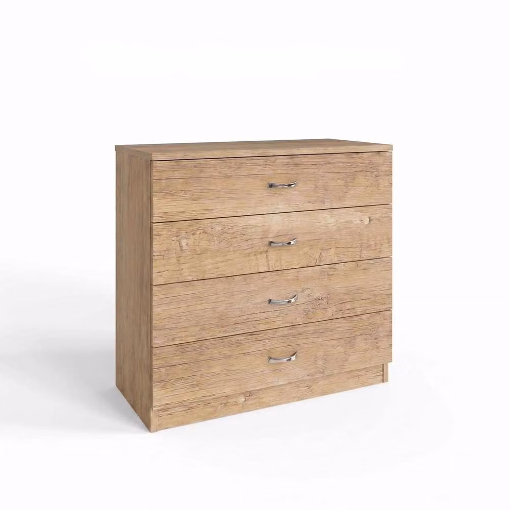 SPETLEK Modern 4 Drawer Chest of Drawers in Natural Oak Finish – 3