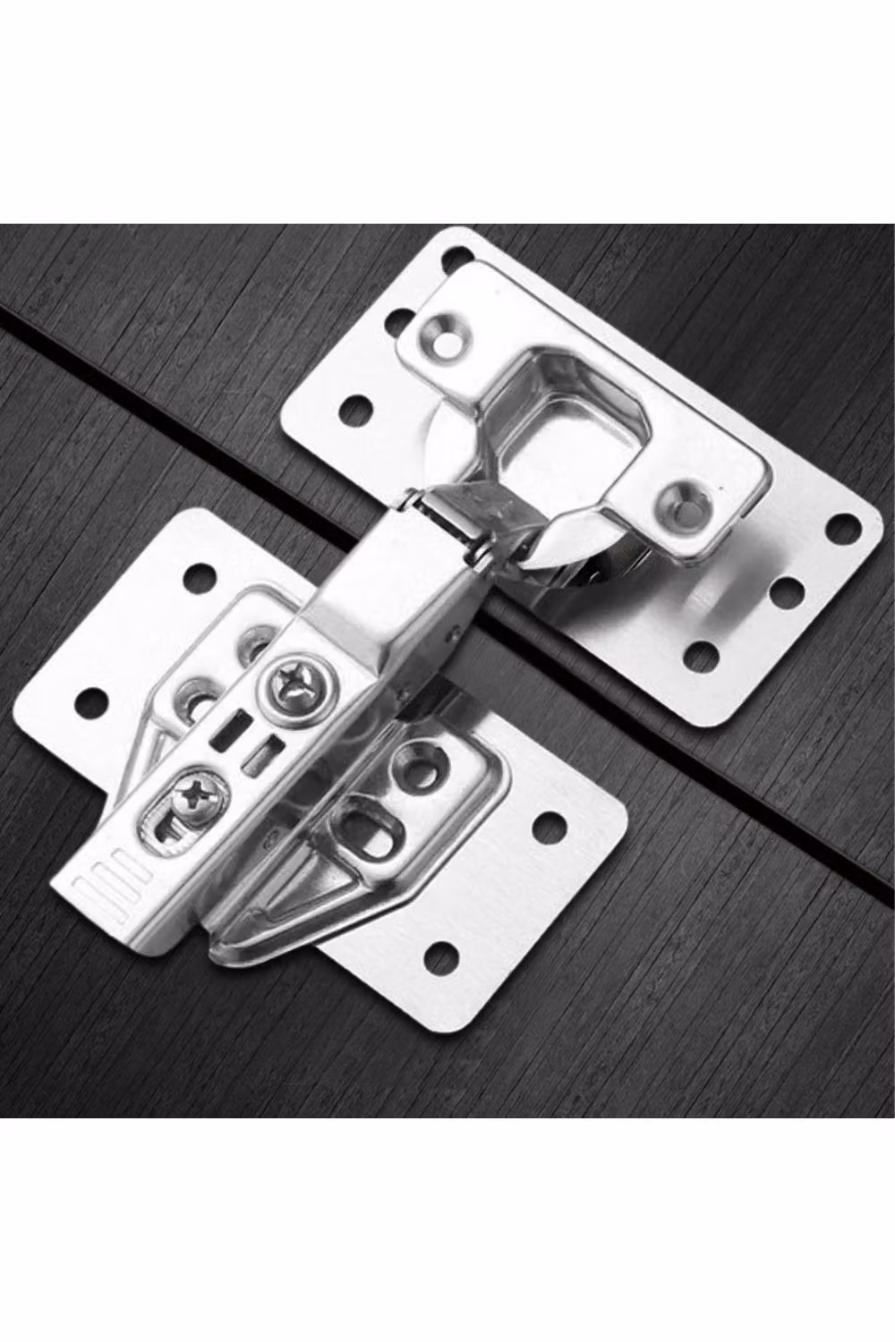 KDMD 4 Pack Stainless Steel Door Hinge Repair Plate Brackets in Silver – 3