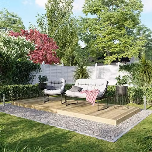 Powersheds Premium Wooden Decking Kit in Beige