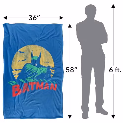 Warner Bros. Batman Pale Moonlight Super Soft Fleece Throw Blanket, Multicolour – 4