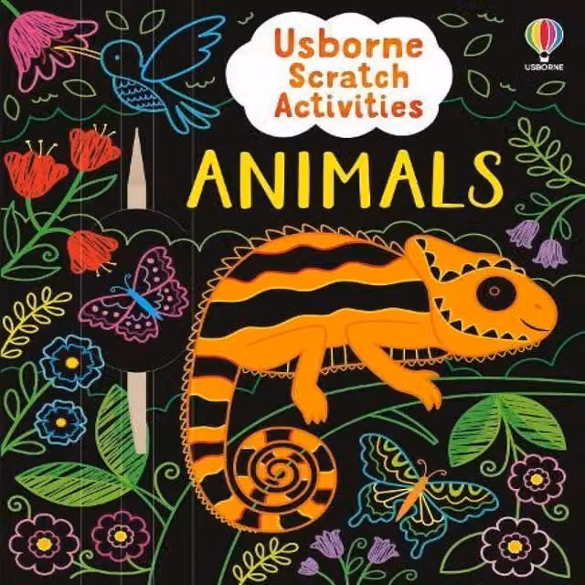 Usborne Rosie Dickins Scratch Activities Animals Multicolour Paperback Book