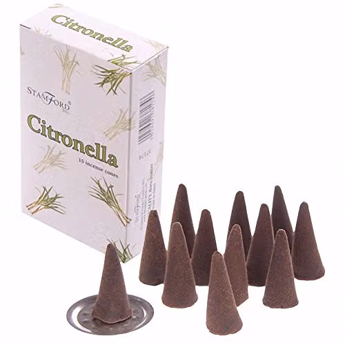 Stamford KDMD Citronella Incense Cones in White
