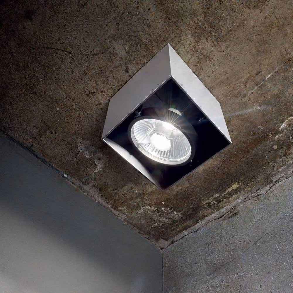 Netlighting Mood Large Square Surface Mounted Downlight in White with GU10 Bulb Included – 2