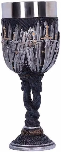 Nemesis Now Black Sword Goblet, Height: 17.5 cm