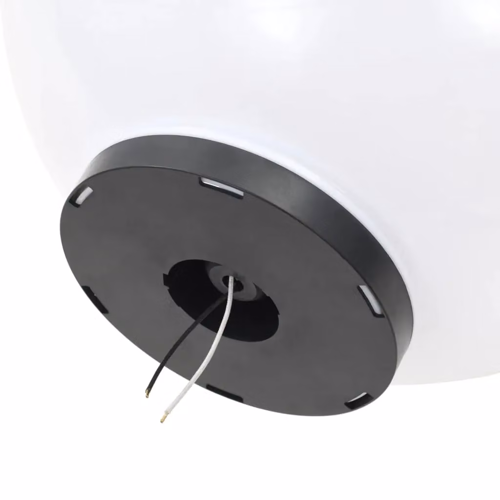 Berkfield Home LED Spherical Bowl Lamps, 2 Pack, White, Diameter: 50 cm – 3