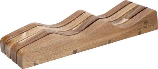 MasterClass Wooden Knife Holder Drawer Divider in Brown
