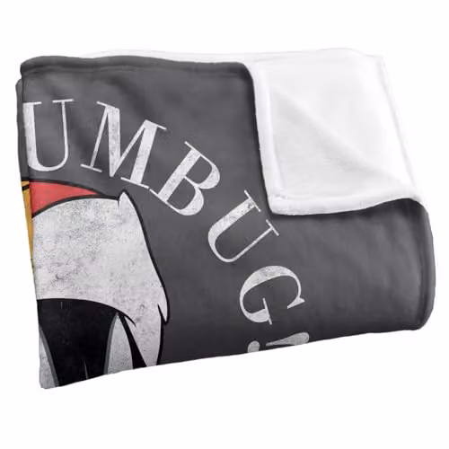 Warner Bros. Looney Tunes Daffy Duck Bah Humbug Super Soft Fleece Throw Blanket, Multicolour, W/D/H: 91 x 147 cm – 2