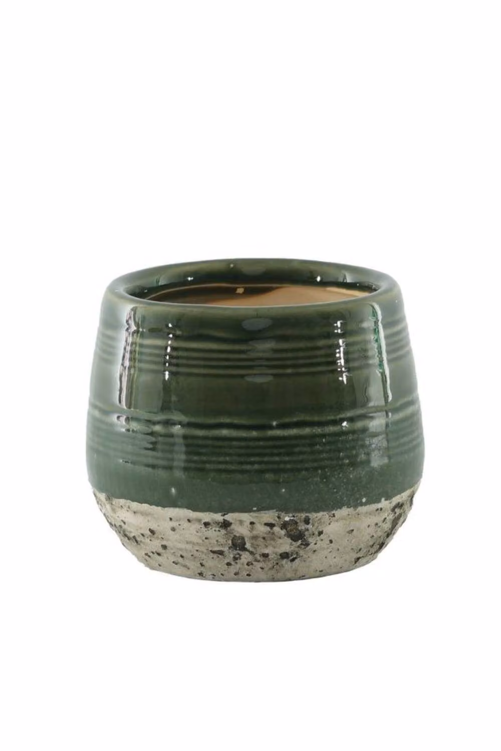 KDMD Green Hortus Sydney Reactive Glaze Ceramic Pot, Round, W/D/H: 20.5 x 20.5 x 18.5 cm – 2