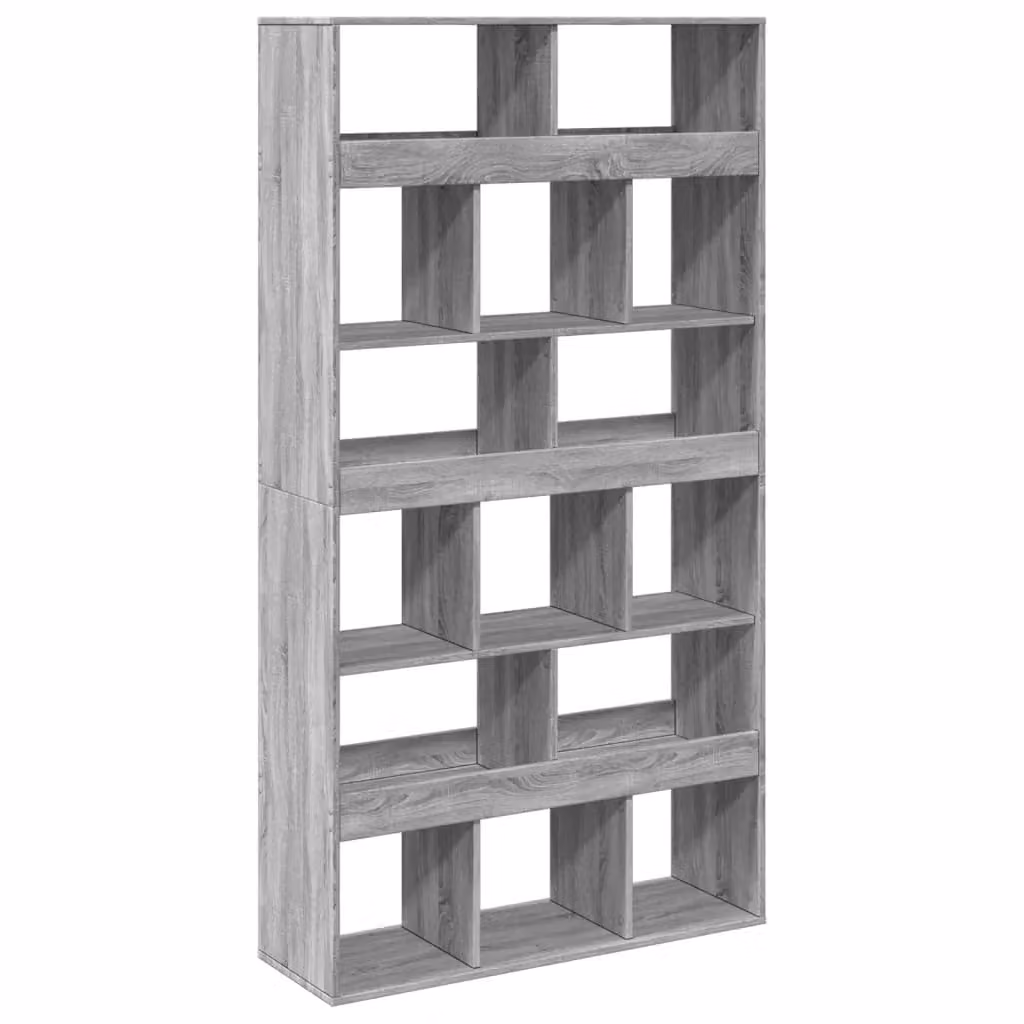 Berkfield Home Grey Sonoma Room Divider in Engineered Wood, W/D/H: 100 x 33 x 187.5 cm – 2