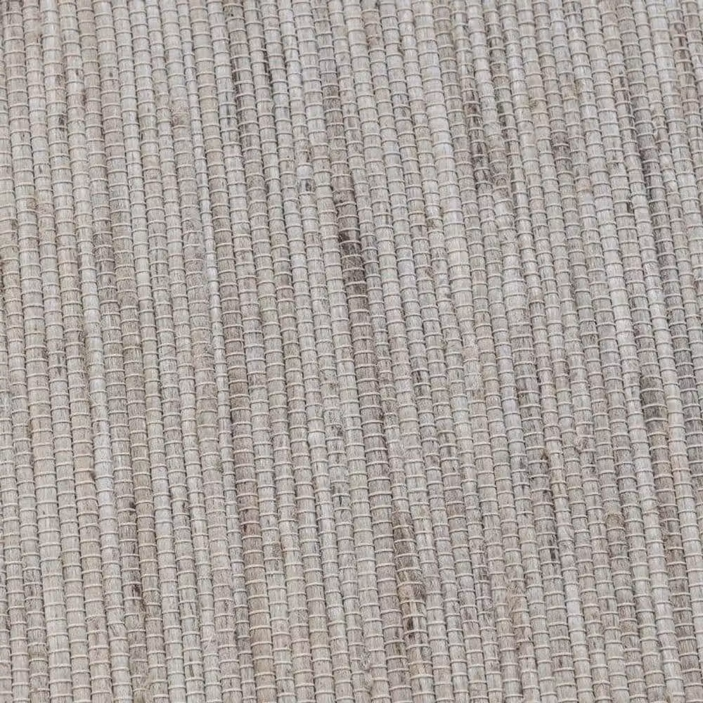 THE RUGS Dhaka Handloom Woven Jute, Wool and Cotton Rug in White, W: 160 cm, D: 230 cm – 1