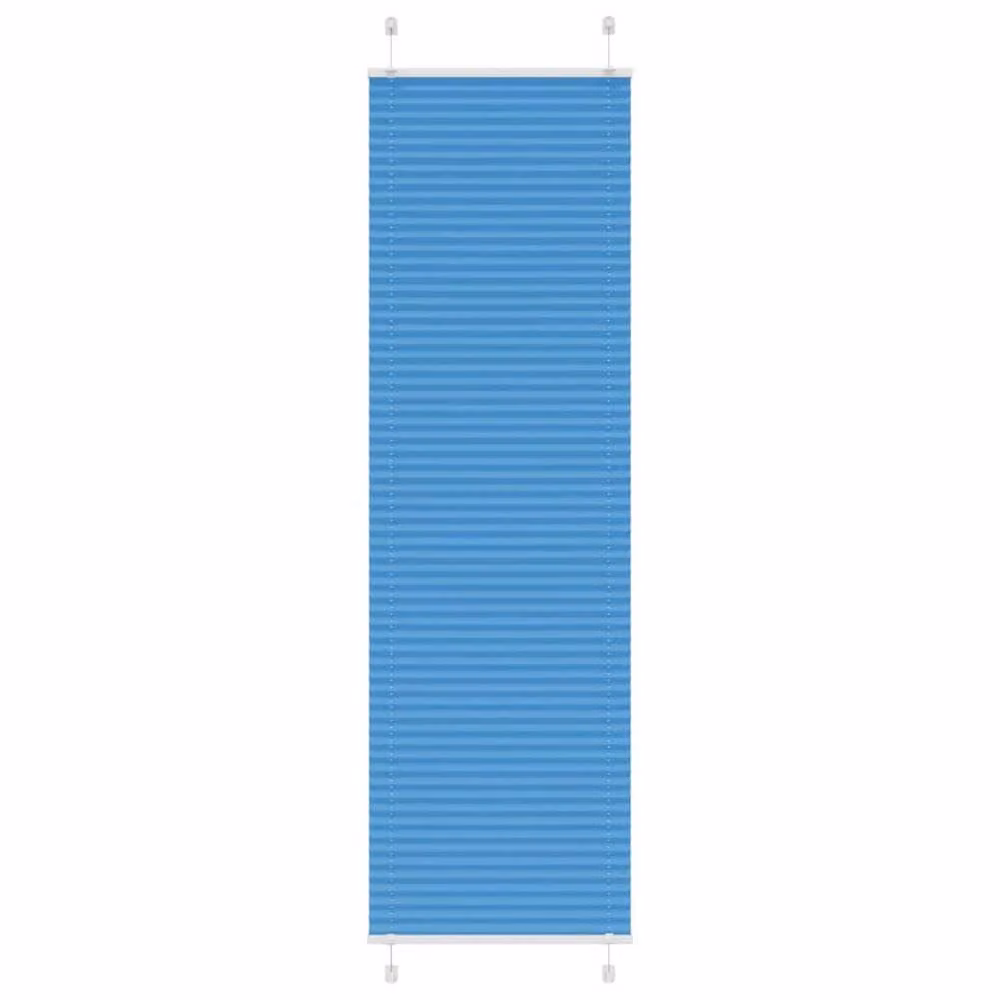 Berkfield Home Blue Single Pleat Polyester Cord Blind, W: 64.4 cm, H: 200 cm – 2