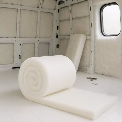 MHG Living White Polyester Campervan Insulation Roll, W/D/H: 37.0 x 500.0 x 50.0 cm – 1