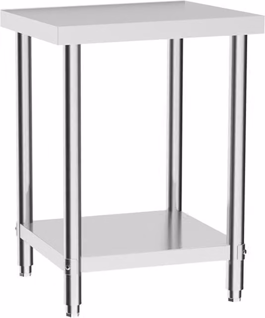 Darphe Silver Stainless Steel Commercial Kitchen Work Table