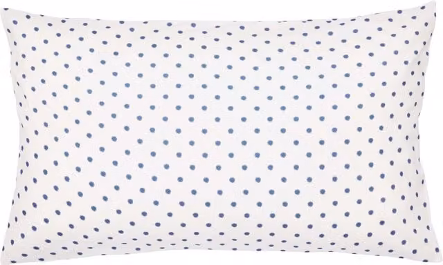 Land & Shore Sora Reversible Floral Cotton Standard Pillowcase Pair, Blue and White