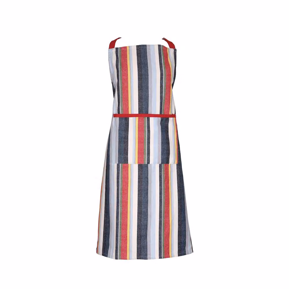 dexam Striped Cotton Adult Apron in Red and Multicolour – 2