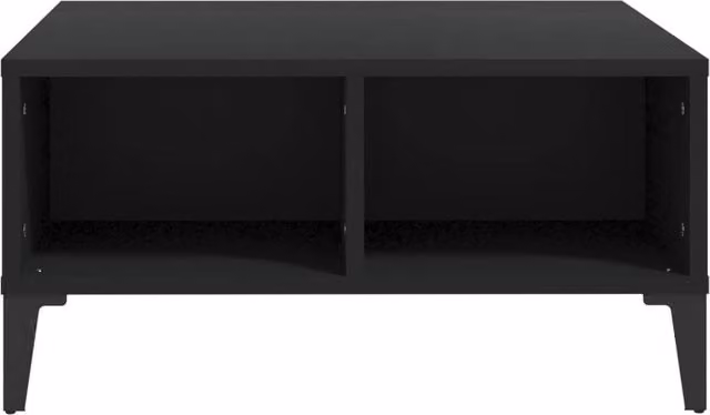 Berkfield Home Modern Black Square Coffee Table W/D/H: 60 x 60 x 30 cm – 1