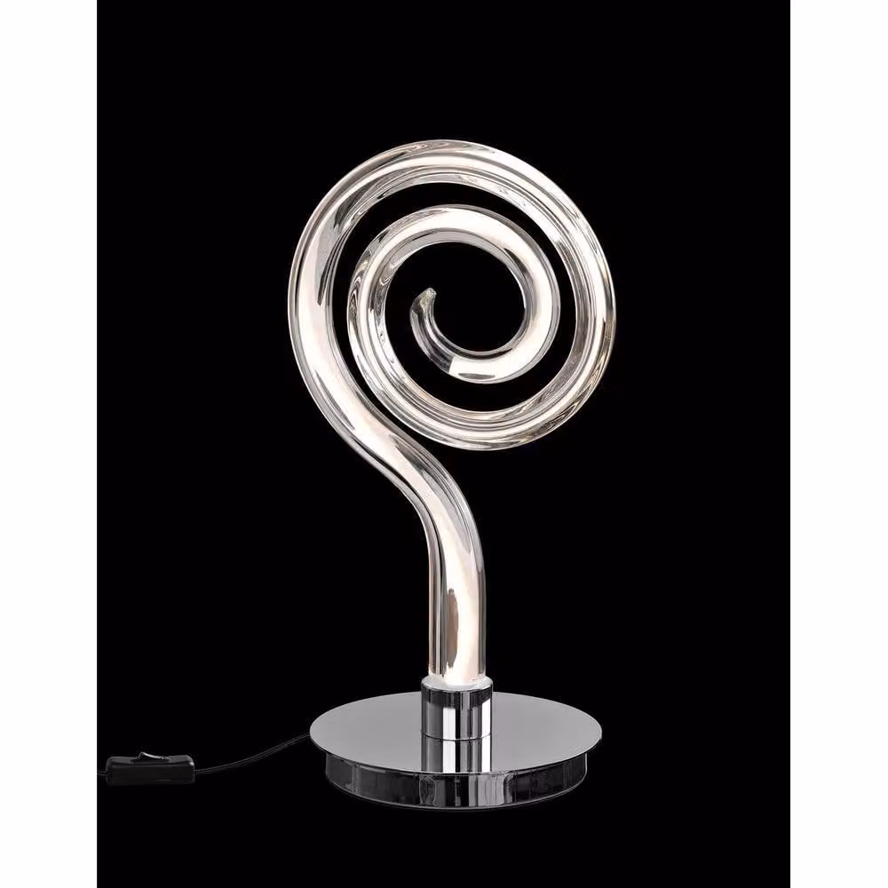 Netlighting Adaggio Iris Crystal Table Lamp in Silver and Chrome with 10W LED 800lm – 2