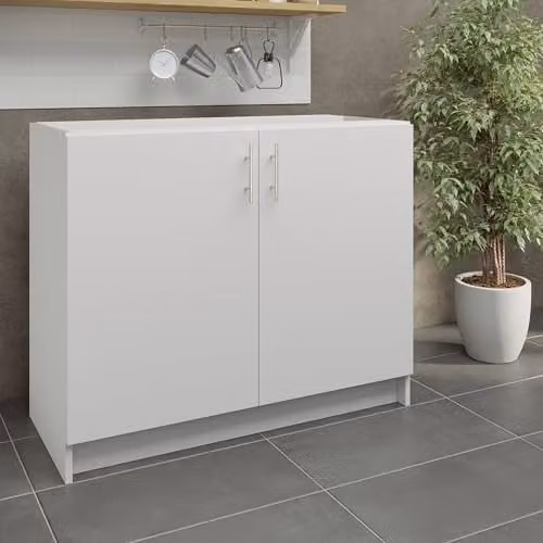 JD Greta Modern Kitchen Base Unit in White Matt, W: 100 cm – 2
